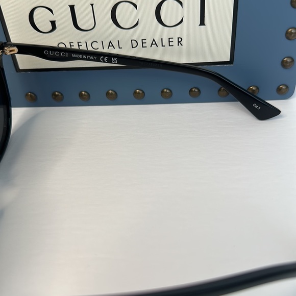 Gucci Black Round Asian Fit Ladies Gg0261sa 001 57 Sunglasses - Picture 13 of 15